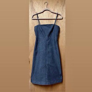 Jacob A-Line Skinny Strap Denim Dress Size 1/2